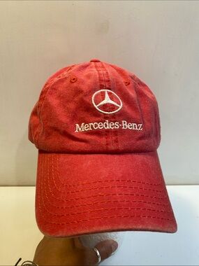 OTTO Red Mercedes-Benz Embroidered Baseball Cap OS